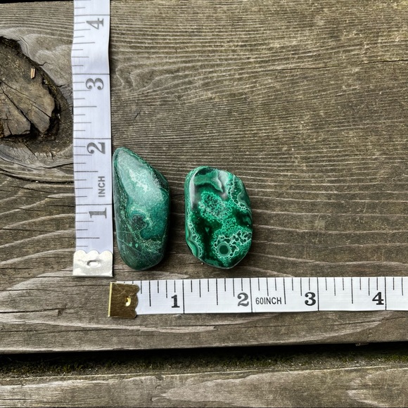 Malachite Chrysocolla 2 Piece Set - Picture 11 of 11